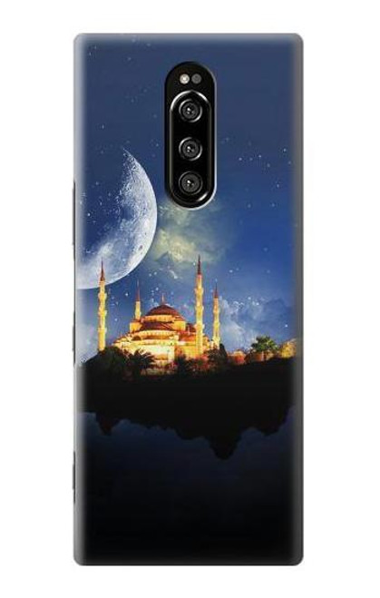 W3506 Islamic Ramadan Hülle Schutzhülle Taschen und Leder Flip für Sony Xperia 1