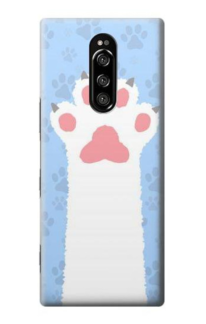 W3618 Cat Paw Hülle Schutzhülle Taschen und Leder Flip für Sony Xperia 1