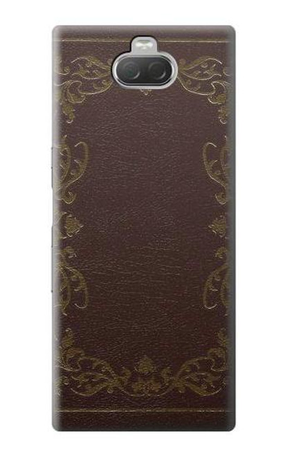 W3553 Vintage Book Cover Hülle Schutzhülle Taschen und Leder Flip für Sony Xperia 10