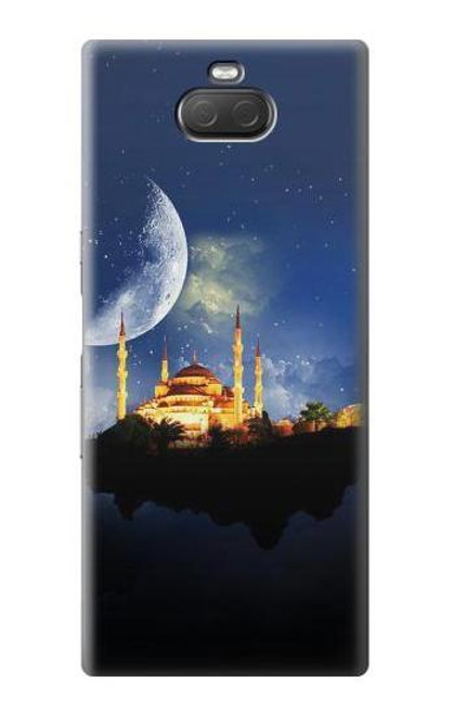 W3506 Islamic Ramadan Hülle Schutzhülle Taschen und Leder Flip für Sony Xperia 10 Plus