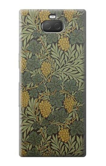 W3662 William Morris Vine Pattern Hülle Schutzhülle Taschen und Leder Flip für Sony Xperia 10 Plus