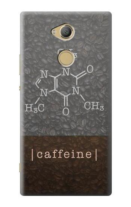 W3475 Caffeine Molecular Hülle Schutzhülle Taschen und Leder Flip für Sony Xperia XA2 Ultra