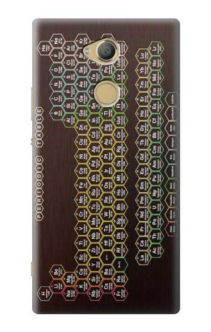W3544 Neon Honeycomb Periodic Table Hülle Schutzhülle Taschen und Leder Flip für Sony Xperia XA2 Ultra