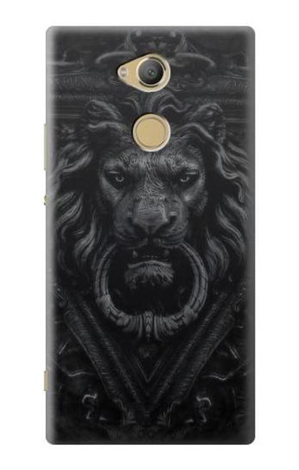 W3619 Dark Gothic Lion Hülle Schutzhülle Taschen und Leder Flip für Sony Xperia XA2 Ultra