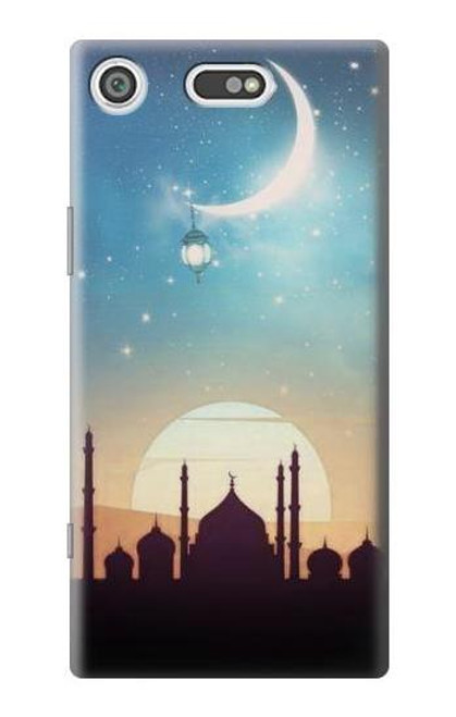 W3502 Islamic Sunset Hülle Schutzhülle Taschen und Leder Flip für Sony Xperia XZ1