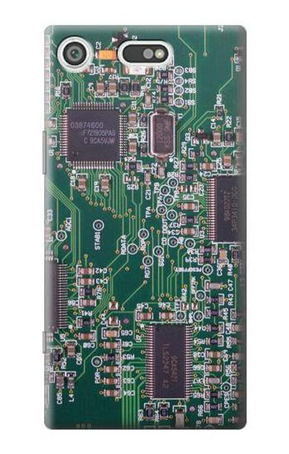 W3519 Electronics Circuit Board Graphic Hülle Schutzhülle Taschen und Leder Flip für Sony Xperia XZ1
