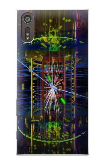 W3545 Quantum Particle Collision Hülle Schutzhülle Taschen und Leder Flip für Sony Xperia XZ