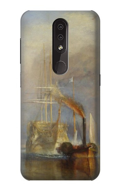 W3338 J. M. W. Turner The Fighting Temeraire Hülle Schutzhülle Taschen und Leder Flip für Nokia 4.2