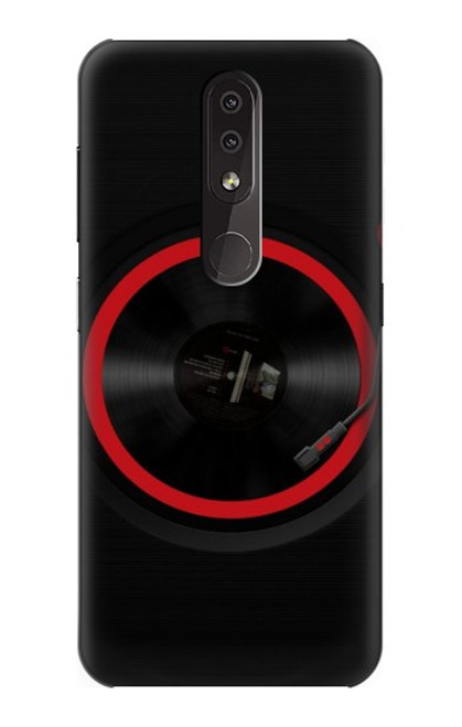 W3531 Spinning Record Player Hülle Schutzhülle Taschen und Leder Flip für Nokia 4.2