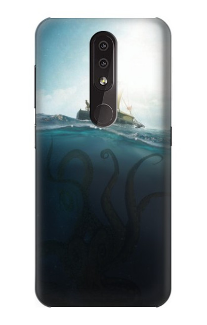 W3540 Giant Octopus Hülle Schutzhülle Taschen und Leder Flip für Nokia 4.2