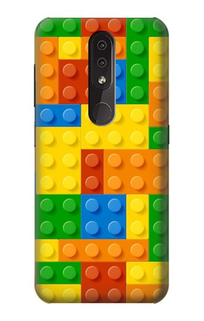 W3595 Brick Toy Hülle Schutzhülle Taschen und Leder Flip für Nokia 4.2