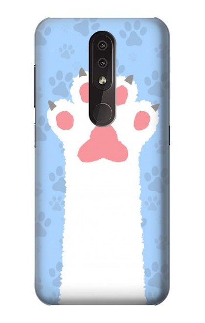 W3618 Cat Paw Hülle Schutzhülle Taschen und Leder Flip für Nokia 4.2