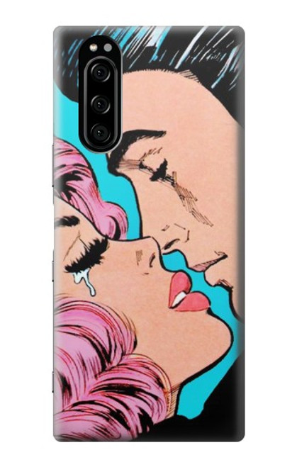 W3469 Pop Art Hülle Schutzhülle Taschen und Leder Flip für Sony Xperia 5