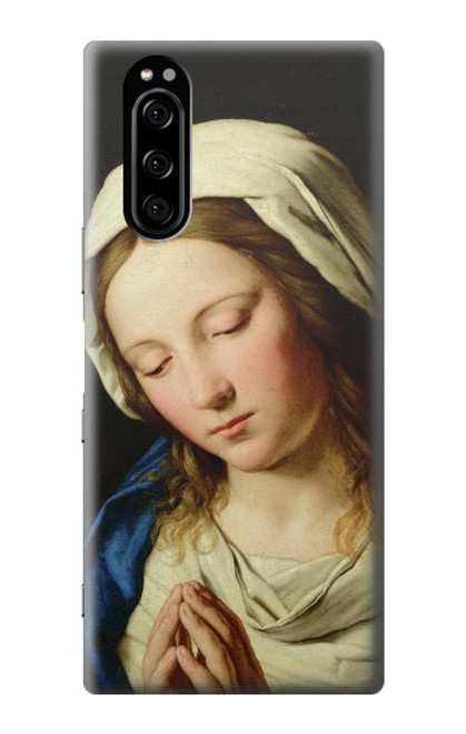 W3476 Virgin Mary Prayer Hülle Schutzhülle Taschen und Leder Flip für Sony Xperia 5