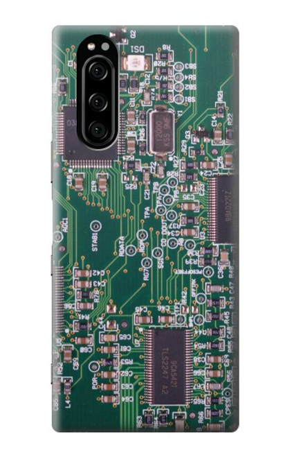 W3519 Electronics Circuit Board Graphic Hülle Schutzhülle Taschen und Leder Flip für Sony Xperia 5