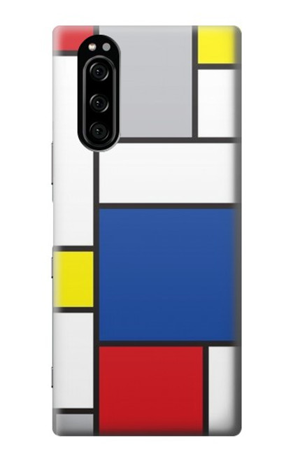 W3536 Modern Art Hülle Schutzhülle Taschen und Leder Flip für Sony Xperia 5