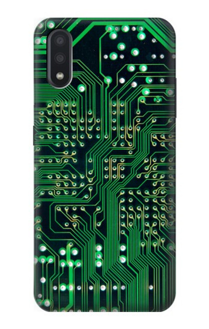 W3392 Electronics Board Circuit Graphic Hülle Schutzhülle Taschen und Leder Flip für Samsung Galaxy A01