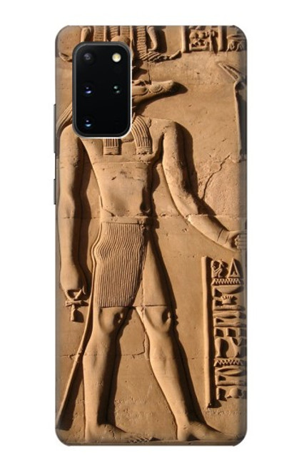 W0391 Egyptian Sobek Hülle Schutzhülle Taschen und Leder Flip für Samsung Galaxy S20 Plus, Galaxy S20+