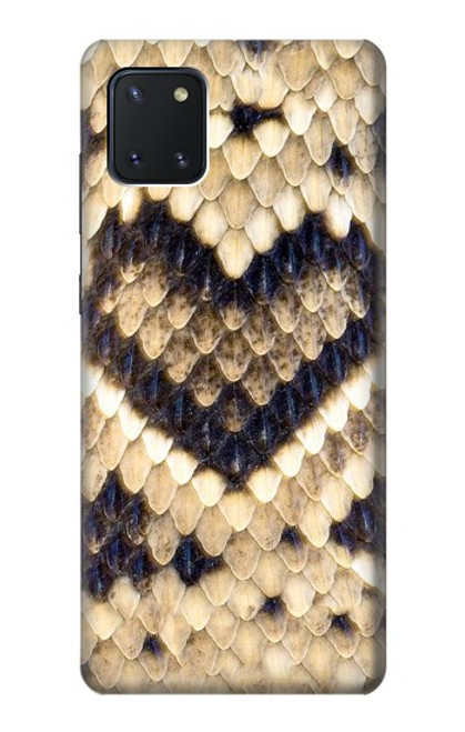 W3417 Diamond Rattle Snake Graphic Print Hülle Schutzhülle Taschen und Leder Flip für Samsung Galaxy Note10 Lite