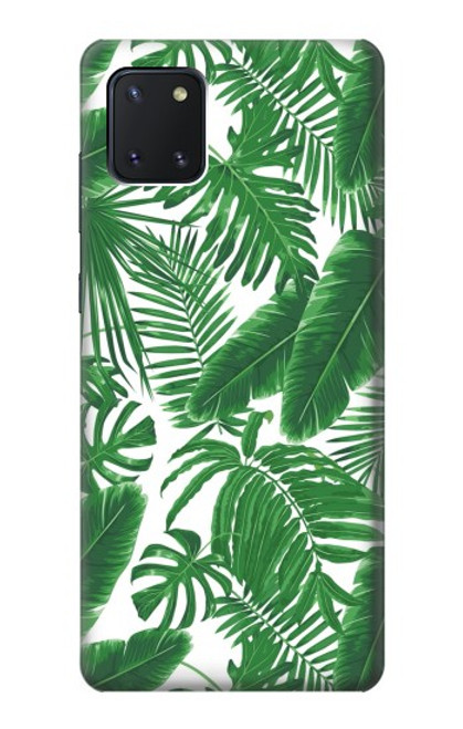 W3457 Paper Palm Monstera Hülle Schutzhülle Taschen und Leder Flip für Samsung Galaxy Note10 Lite