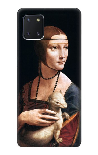 W3471 Lady Ermine Leonardo da Vinci Hülle Schutzhülle Taschen und Leder Flip für Samsung Galaxy Note10 Lite