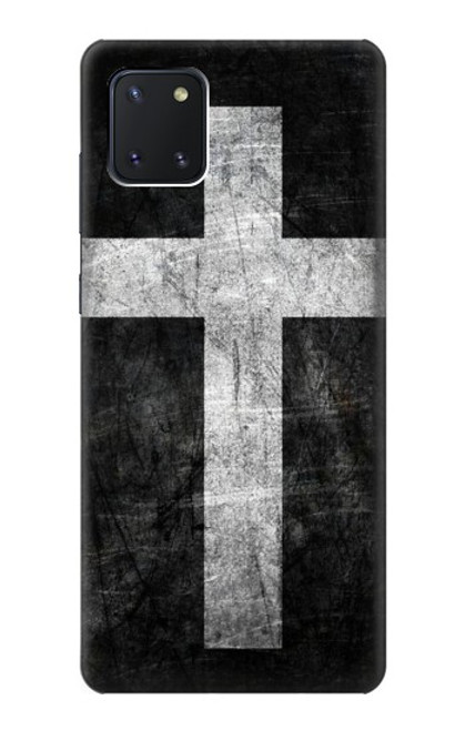 W3491 Christian Cross Hülle Schutzhülle Taschen und Leder Flip für Samsung Galaxy Note10 Lite