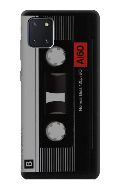 W3516 Vintage Cassette Tape Hülle Schutzhülle Taschen und Leder Flip für Samsung Galaxy Note10 Lite