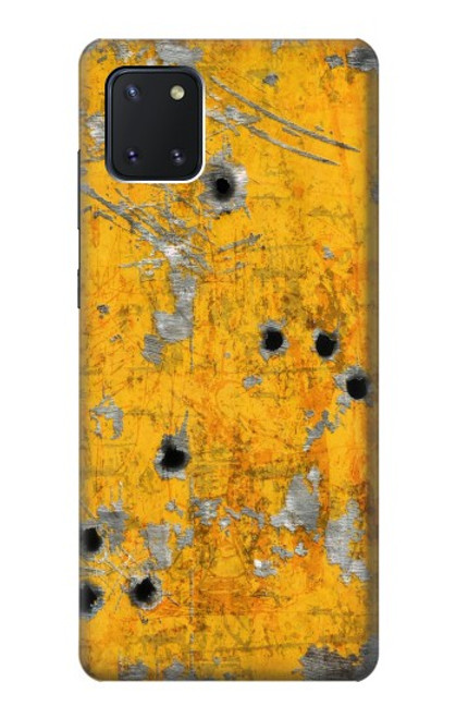 W3528 Bullet Rusting Yellow Metal Hülle Schutzhülle Taschen und Leder Flip für Samsung Galaxy Note10 Lite