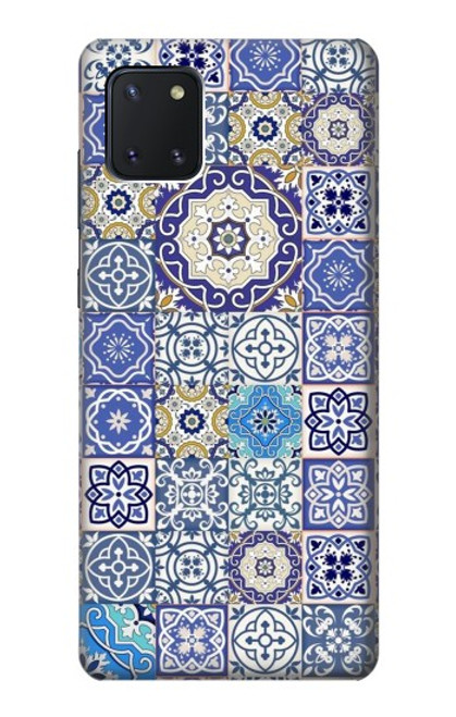W3537 Moroccan Mosaic Pattern Hülle Schutzhülle Taschen und Leder Flip für Samsung Galaxy Note10 Lite