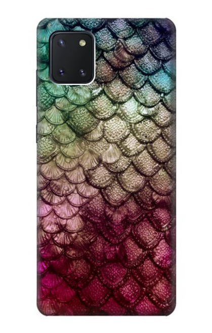 W3539 Mermaid Fish Scale Hülle Schutzhülle Taschen und Leder Flip für Samsung Galaxy Note10 Lite