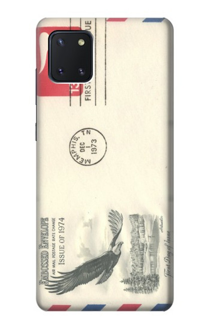 W3551 Vintage Airmail Envelope Art Hülle Schutzhülle Taschen und Leder Flip für Samsung Galaxy Note10 Lite