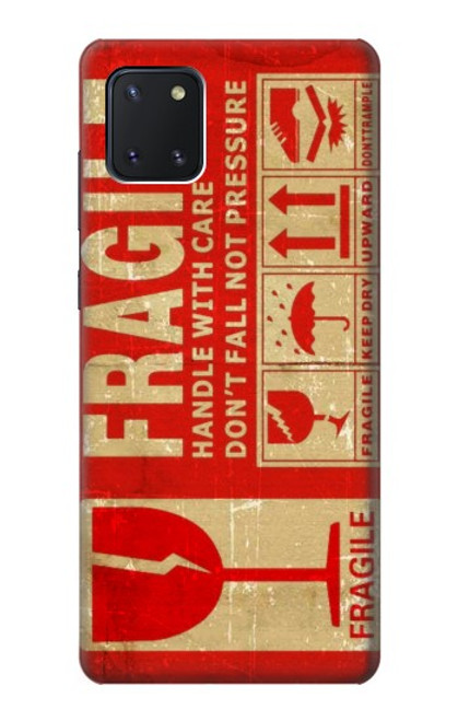 W3552 Vintage Fragile Label Art Hülle Schutzhülle Taschen und Leder Flip für Samsung Galaxy Note10 Lite