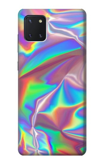 W3597 Holographic Photo Printed Hülle Schutzhülle Taschen und Leder Flip für Samsung Galaxy Note10 Lite