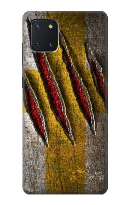 W3603 Wolverine Claw Slash Hülle Schutzhülle Taschen und Leder Flip für Samsung Galaxy Note10 Lite