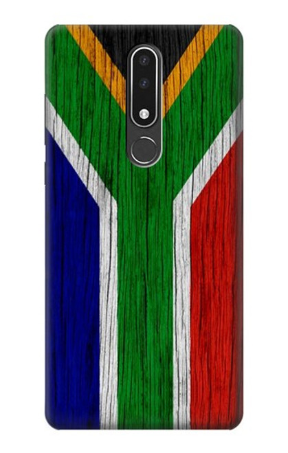 W3464 South Africa Flag Hülle Schutzhülle Taschen und Leder Flip für Nokia 3.1 plus