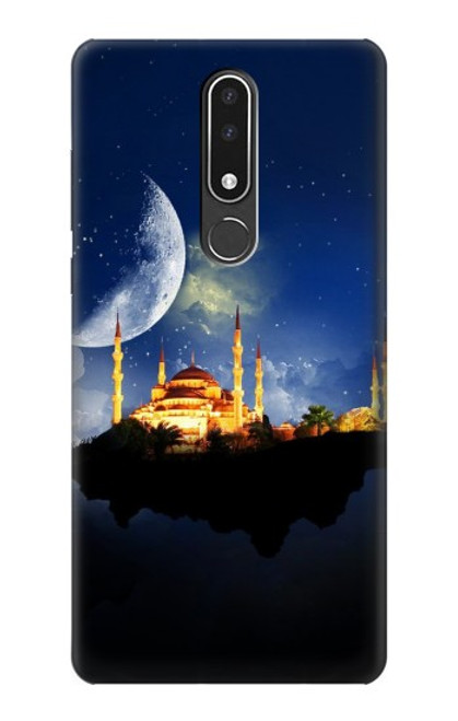 W3506 Islamic Ramadan Hülle Schutzhülle Taschen und Leder Flip für Nokia 3.1 plus