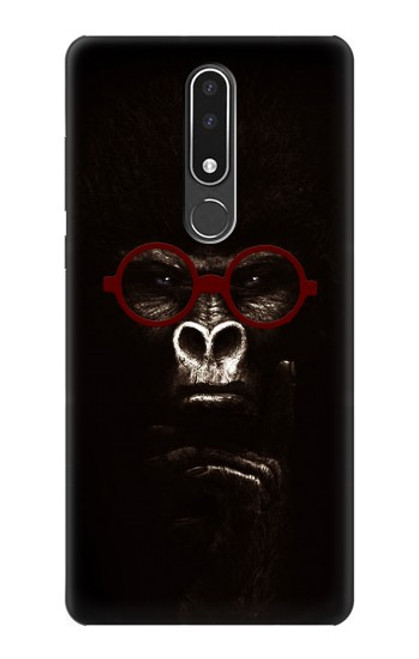 W3529 Thinking Gorilla Hülle Schutzhülle Taschen und Leder Flip für Nokia 3.1 plus