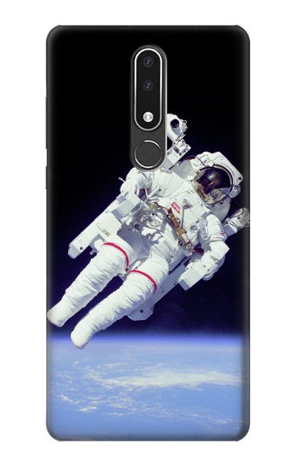 W3616 Astronaut Hülle Schutzhülle Taschen und Leder Flip für Nokia 3.1 plus