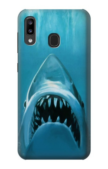 W0830 White Shark Hülle Schutzhülle Taschen und Leder Flip für Samsung Galaxy A20, Galaxy A30