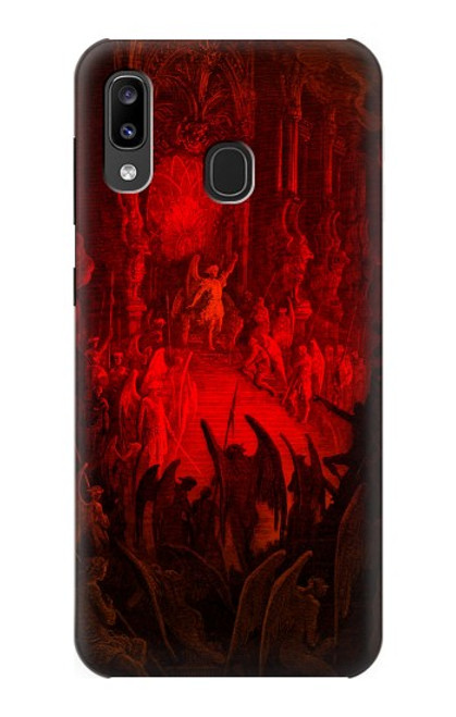 W3583 Paradise Lost Satan Hülle Schutzhülle Taschen und Leder Flip für Samsung Galaxy A20, Galaxy A30