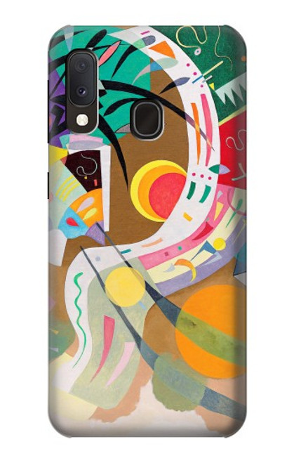 W3346 Vasily Kandinsky Guggenheim Hülle Schutzhülle Taschen und Leder Flip für Samsung Galaxy A20e