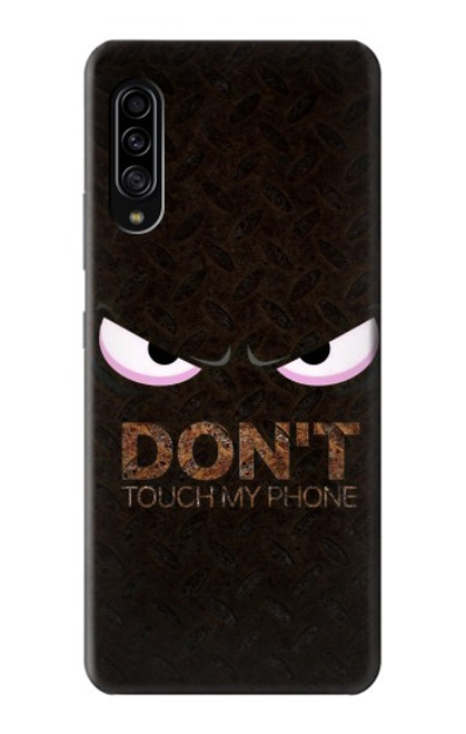 W3412 Do Not Touch My Phone Hülle Schutzhülle Taschen und Leder Flip für Samsung Galaxy A90 5G