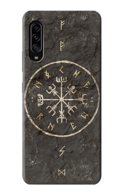 W3413 Norse Ancient Viking Symbol Hülle Schutzhülle Taschen und Leder Flip für Samsung Galaxy A90 5G