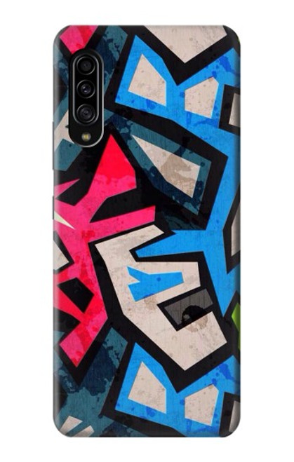 W3445 Graffiti Street Art Hülle Schutzhülle Taschen und Leder Flip für Samsung Galaxy A90 5G