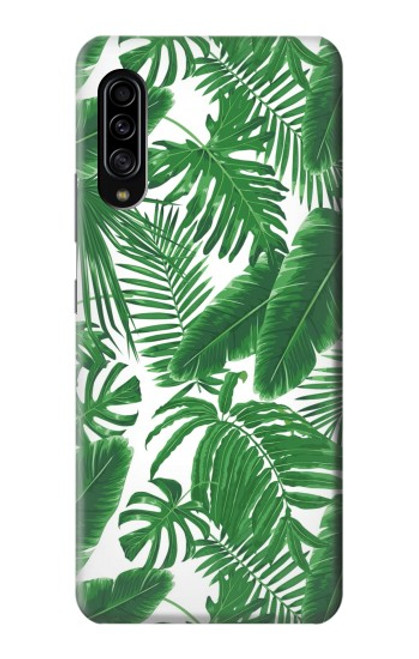 W3457 Paper Palm Monstera Hülle Schutzhülle Taschen und Leder Flip für Samsung Galaxy A90 5G