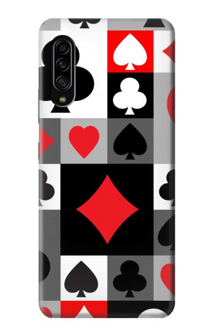 W3463 Poker Card Suit Hülle Schutzhülle Taschen und Leder Flip für Samsung Galaxy A90 5G