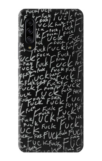 W3478 Funny Words Blackboard Hülle Schutzhülle Taschen und Leder Flip für Samsung Galaxy A90 5G