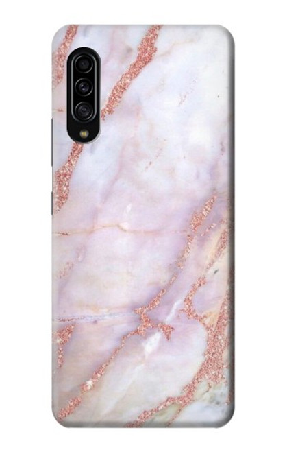 W3482 Soft Pink Marble Graphic Print Hülle Schutzhülle Taschen und Leder Flip für Samsung Galaxy A90 5G