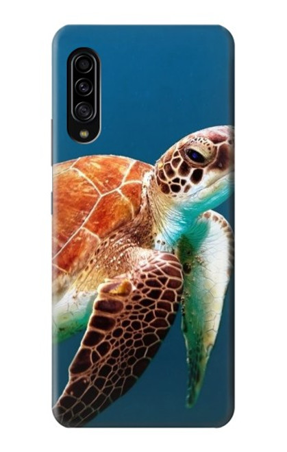 W3497 Green Sea Turtle Hülle Schutzhülle Taschen und Leder Flip für Samsung Galaxy A90 5G