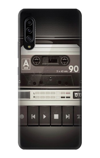 W3501 Vintage Cassette Player Hülle Schutzhülle Taschen und Leder Flip für Samsung Galaxy A90 5G